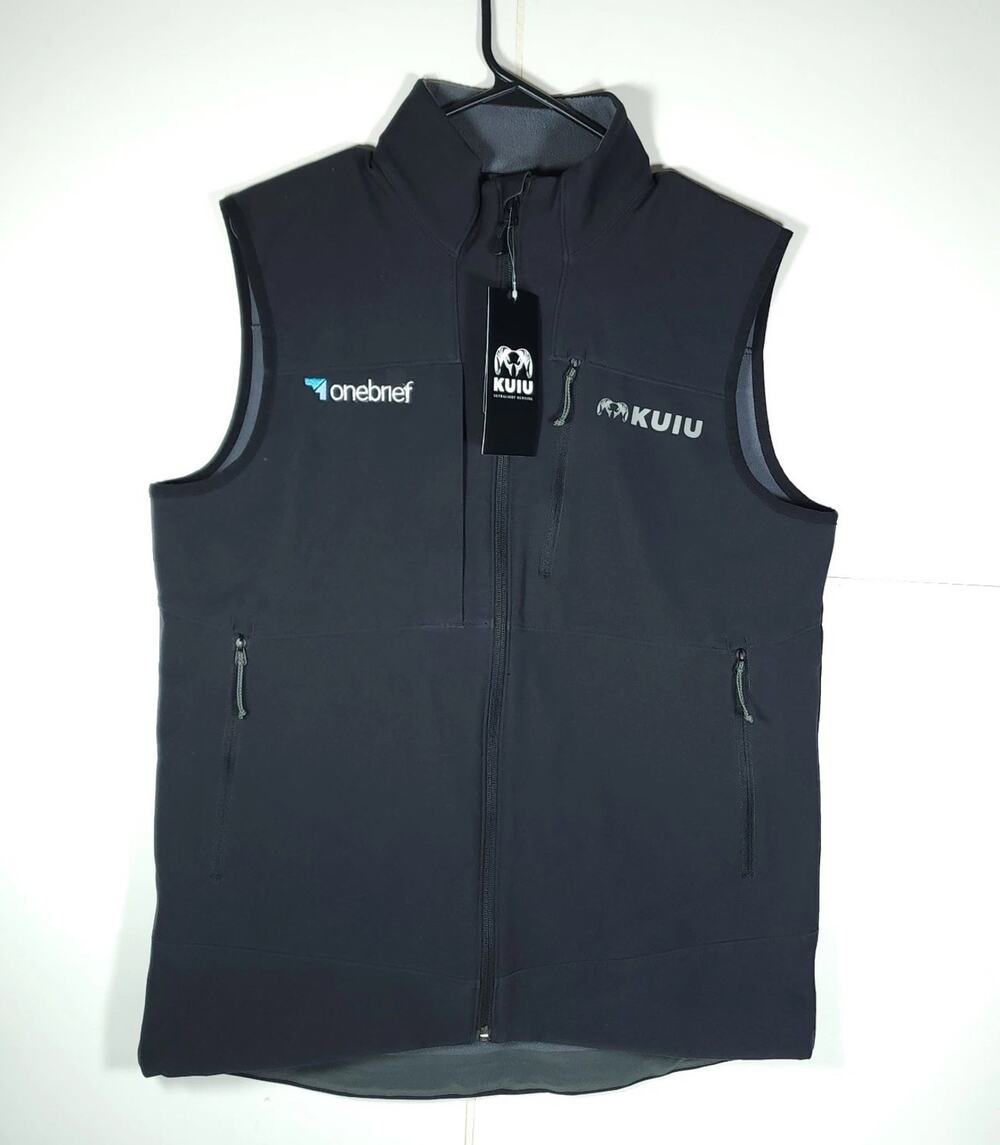KUIU Men’s Guide PRO Medium Black Logo Primeflex Hunting Vest NWT
